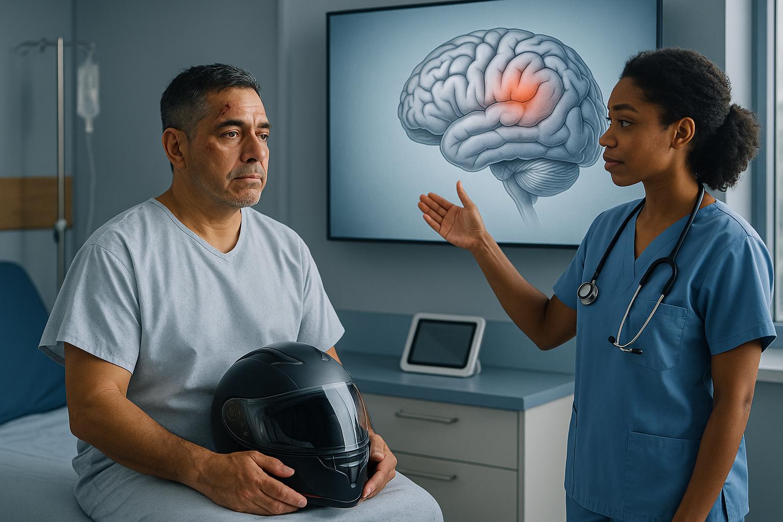 traumatic brain injury from motorcycle accident