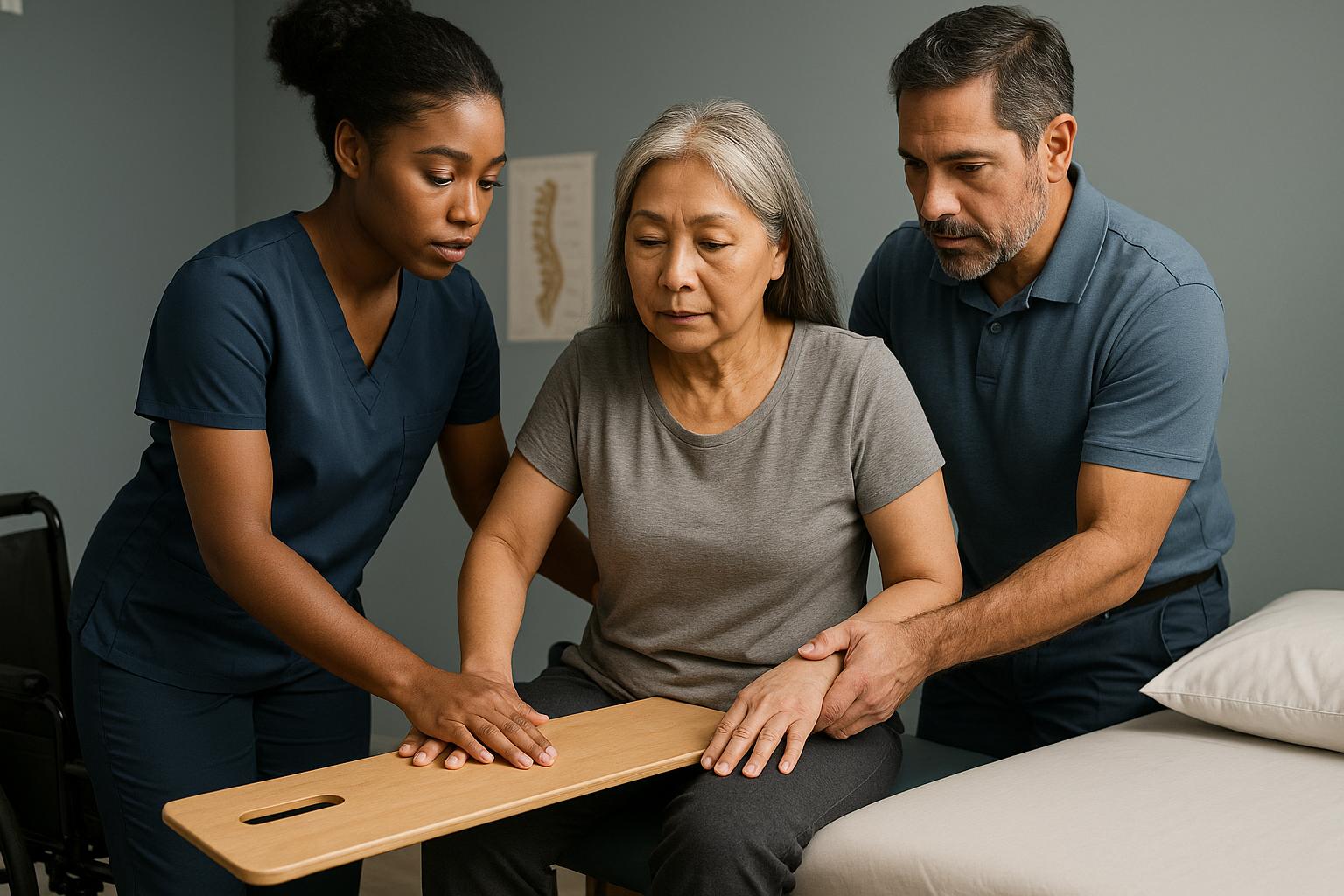 how to transfer a paralyzed patient