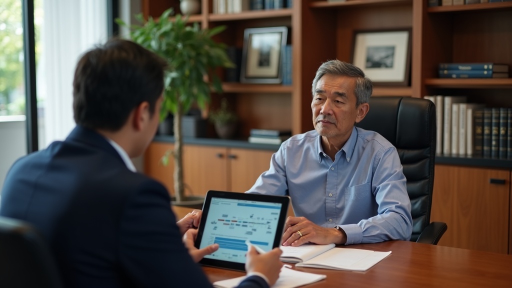 Professional consultation reviewing traumatic brain injury case documentation and medical records