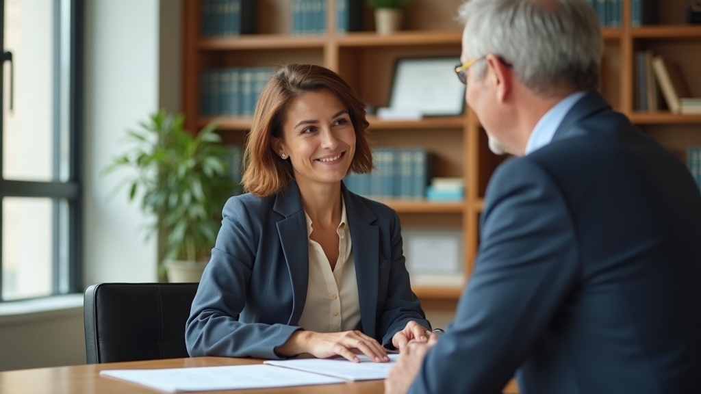 Physician reviewing medical records during case consultation